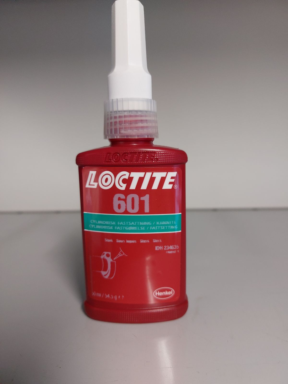 Loctite 601, lav styrke og til små spalter Aplica.dk