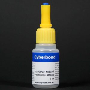 Cyberbond Cyanoacrylat 2600, god til sure og porøs overflader. Slagfast