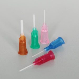 Dispenseringsnål Fleksibel, Gauge 15, Rav, 50stk