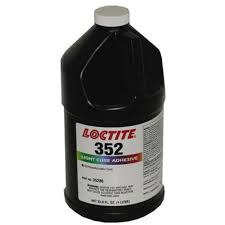 Loctite 352 lyshærdende lim – stor fugt- og kemikaliebestandighed, forstærket, 1 liter