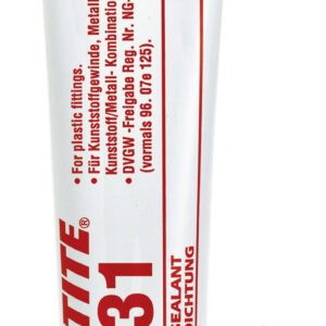 LOCTITE SI 5331, Gevindtætning - lav styrke. Ideel til brug plastgevind eller plast/metal fittings til varmt og koldt vand